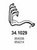 OPEL 854214 Exhaust Pipe
